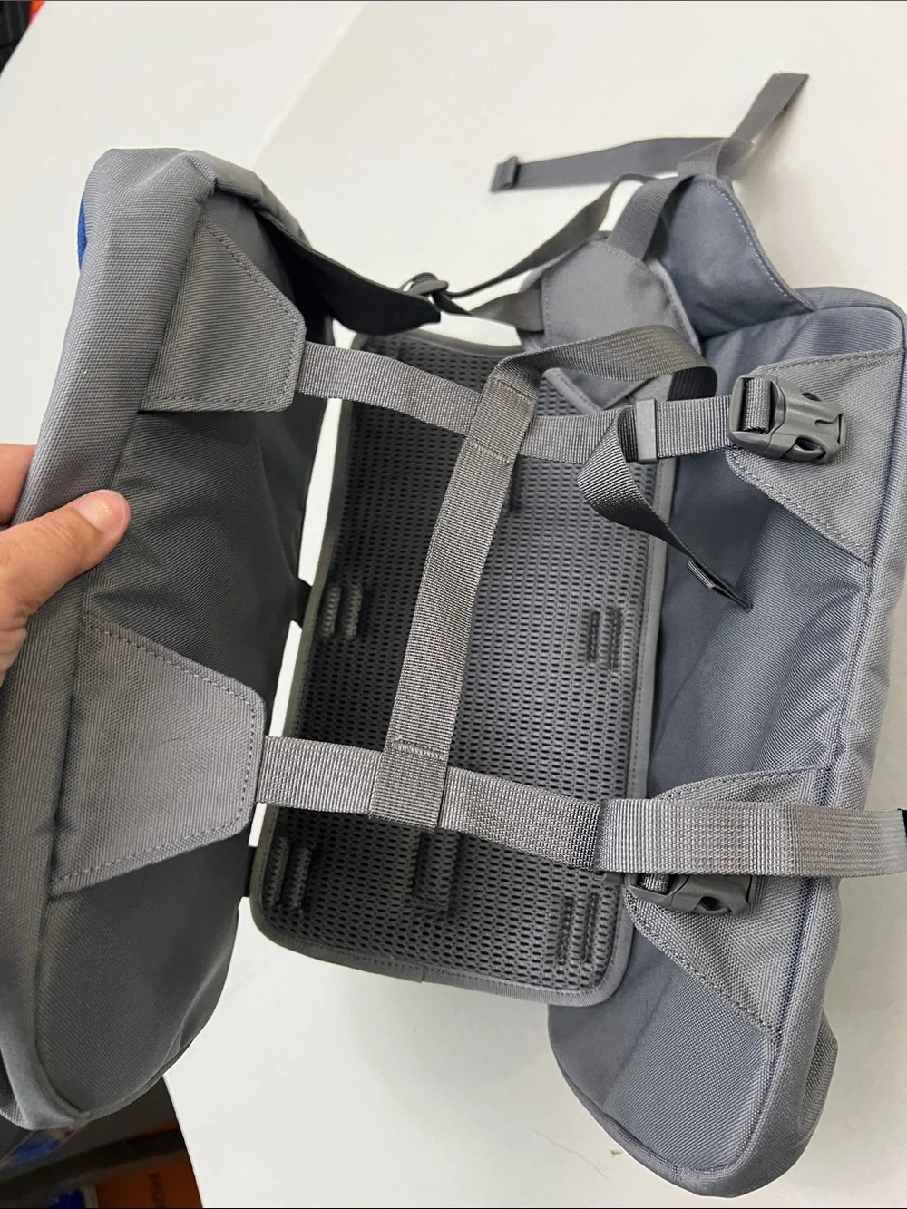 OLLY DOG doggie hiking travel backpack nylon saddle bag expandable pockets